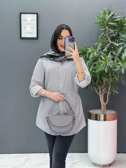 مانتو نخی راه راه