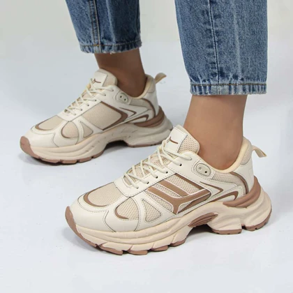 کفش و کتانی زنانه بالنسیاگا BALENCIGA رنگ کرم