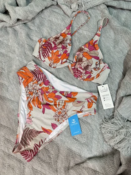 مایو دو تکه بیکینی کاپشه انگلیس کد CAA12A4A029GD/CAA12B4A029GD