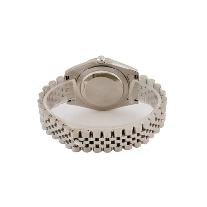 ساعت رولکس دیت جاست مردانه سیلور ایندکس نگین‌دار صفحه آبی 105359