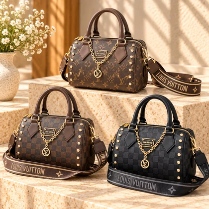 کیف زنانه چرم لویی ویتون زنجیردار شیگا سایز متوسط