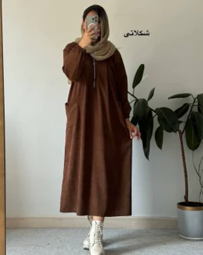پیراهن مانتویی پاییزه تلما