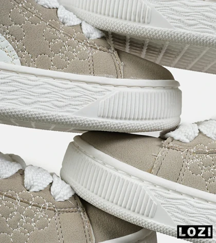 کفش کتانی ورزشی کرم مردانه و زنانه PUMA suede XL مدل 7477