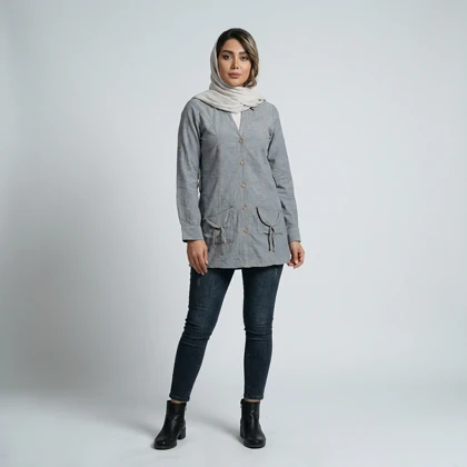 مانتو زنانه نخی ترک کد 365