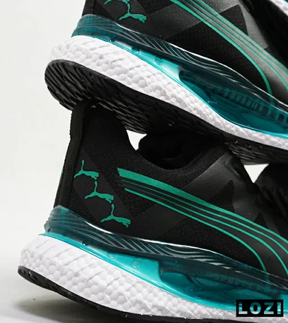 کفش کتانی ورزشی مشکی سبز مردانه PUMA