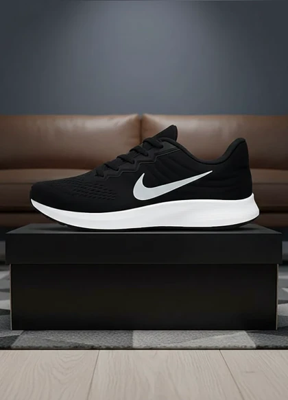 کفش ورزشی مردانه Nike مدل Tigo زیره سفید-مشکی ویژه