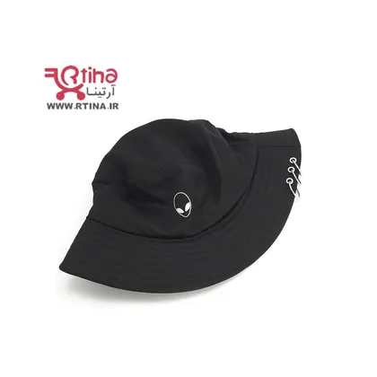 کلاه باکت پیرسینگ دار مدل الین رنگ مشکی