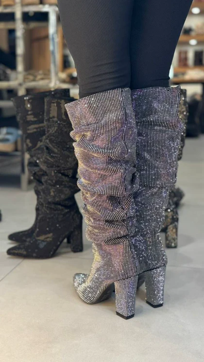 480 - بوت چروک نگینی 480