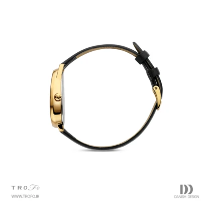 ساعت مچی عقربه ای زنانه دنیش دیزاین (Danish design) مدل IV15Q1306 Fjordsten Gold Black
