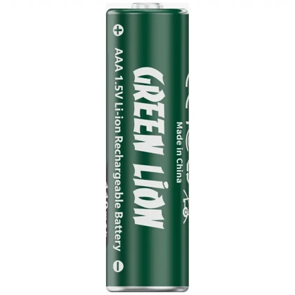 شارژر باتری نیم قلمی گرین لاین Green Lion مدل GRB-12 همراه 8 باتری AAA
