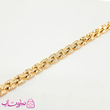 دستبند زنانه رولکس ژوپینگ نگین‌دار