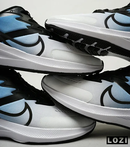 کفش کتانی مردانه سفید آبی NIKE AIR zoomx