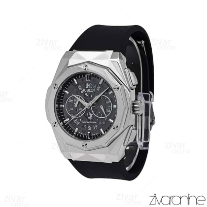 ساعت هابلوت مردانه کلاسیک فیوژن سیلور مشکی صفحه اسکلتون 106790