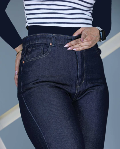 شلوار جین بگ خام شور زنانه قد 110 سایز 40 تا 48 کد Baggy Jeans Women Washed 910300