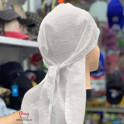 روسری دورگ/ سربند دخترانه اسپرت سفید