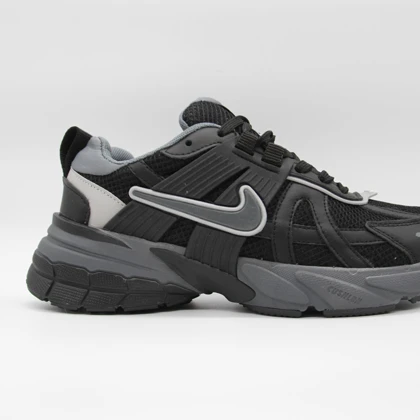 کتانی نایک V2K مشکی طوسی زنانه کد 6869