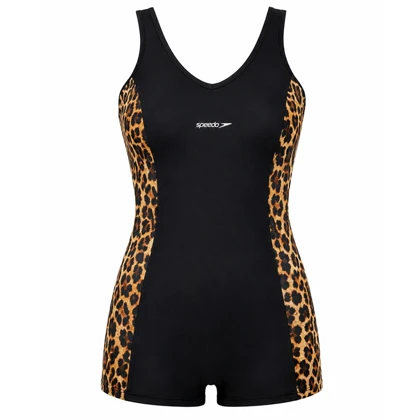 مایو یک تکه زنانه ماییلدا مدل شلوارکی پلنگی کد 5982-1