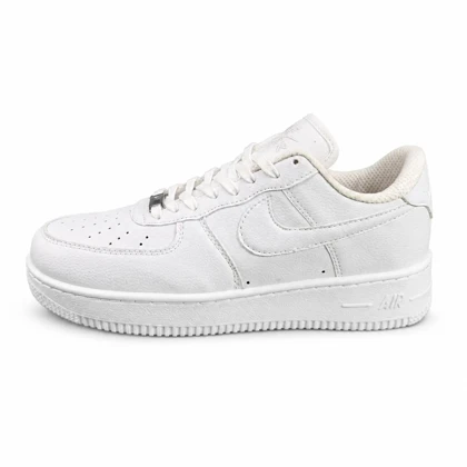 کفش کتانی مردانه مدل نایک ایرفورس 1 سفید تمام Nike air force
