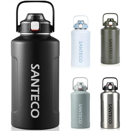 فلاسک و بطری آب دوجداره سانتکو SANTECO مدل HD-1900-117A ظرفیت 1900ml