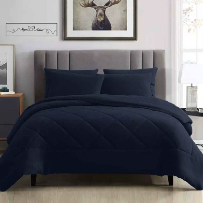 روتختی مینیمال کتان مخمل طرح لوزی سرمه ای کد 102600