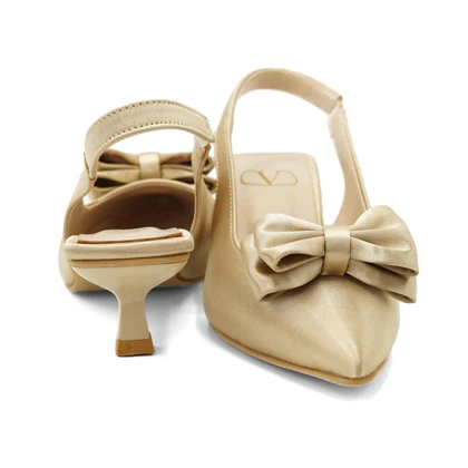 کفش مجلسی زنانه پاشنه‌دار 3 سانت مدل sandal valentino _ 4003p