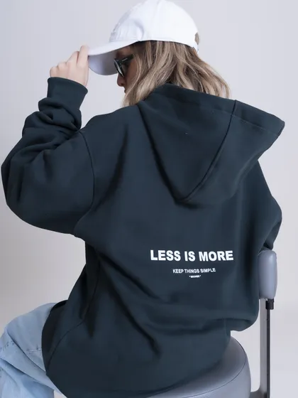 هودی مدل LESS IS MORE سبز برند موهر mouher