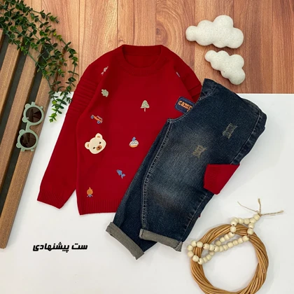 بلوز بافت پسرانه مدل کمپ