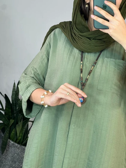 مانتو جلو دکمه دار لوفن