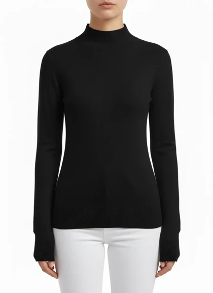 بافت بیسیک استین بلند زنانه رزمری مدل Rose Merry CL3254