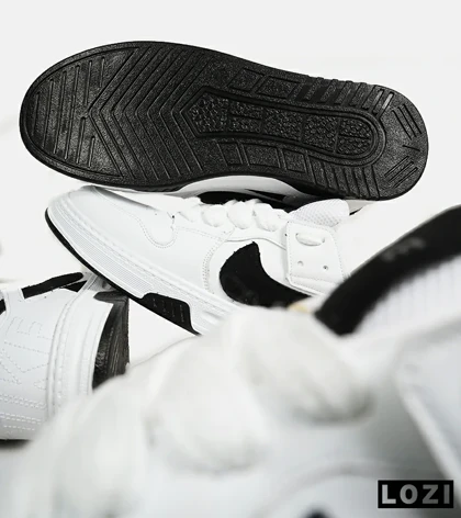 کفش کتانی بزرگ پا سفید مشکی NIKE AIR FORCE