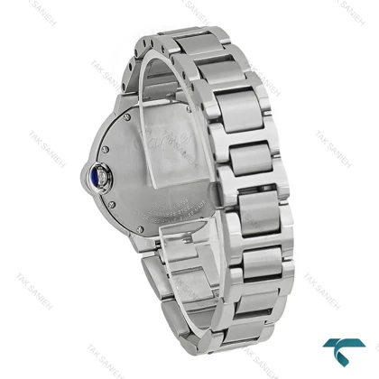 ساعت کارتیر بالن بلو زنانه نقره ای صفحه صدف مدیوم Cartier-8153-L