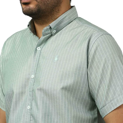 پیراهن آستین کوتاه راه راه مردانه برند مد مدل 141121014