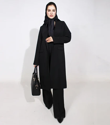 مانتو بلند بزیاق کد 1109