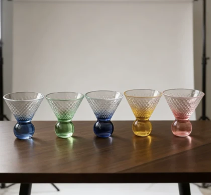 دسر خوری پایه دار طرح دار برفی