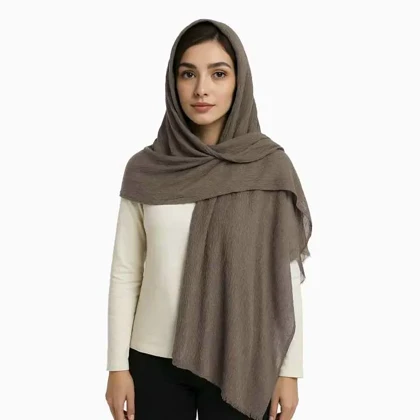 شال پلیسه طرح سنگ شور زنانه - 39251307