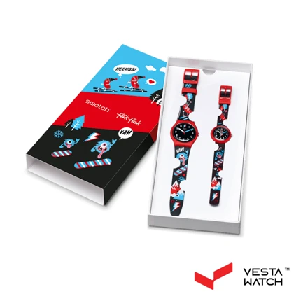 ست ساعت مچی مردانه و بچگانه سواچ SWATCH مدل SZS38