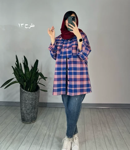 مانتو چهارخونه سما