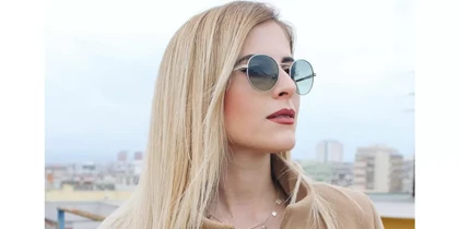 عینک آفتابی هاکرز مدل Silver Green Gradient Moma