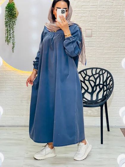 پیراهن جین بلند