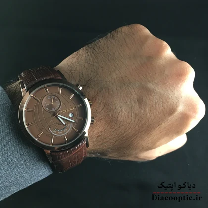 ساعت مچی مردانه موتور ژاپن برند سیتیزن مدل Do1285 چرمی