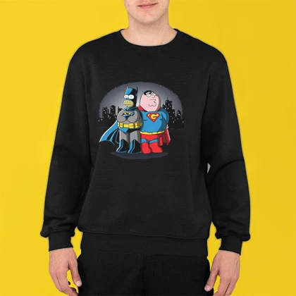 سویشرت و دورس طرح بارت سیمپسون | Homer and Family Guy design sweatshirt کد 258082