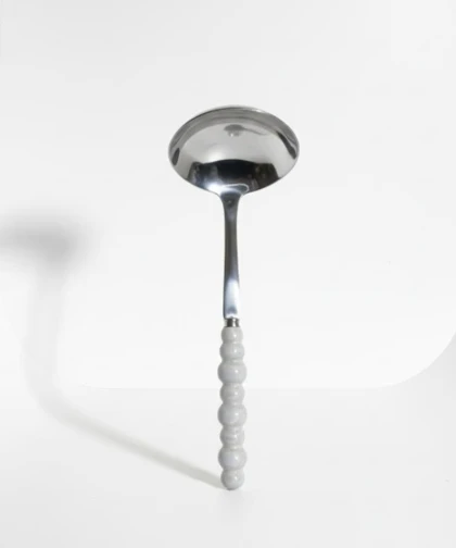 ملاقه دسته مرواریدی هفت رنگ براق