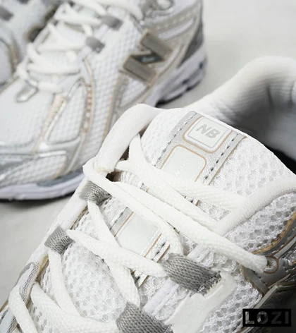 کفش کتانی سفید طوسی طلایی Newbalance 1906R