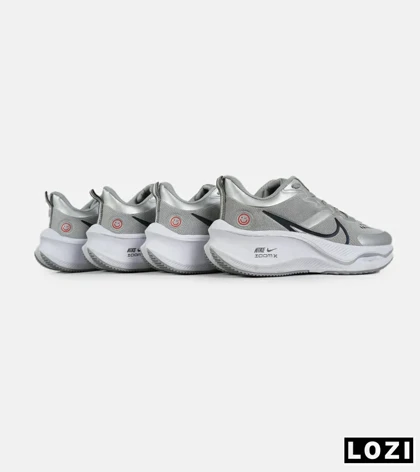 کفش کتانی مردانه و زنانه طوسی سفید NIKE zoom x smiley