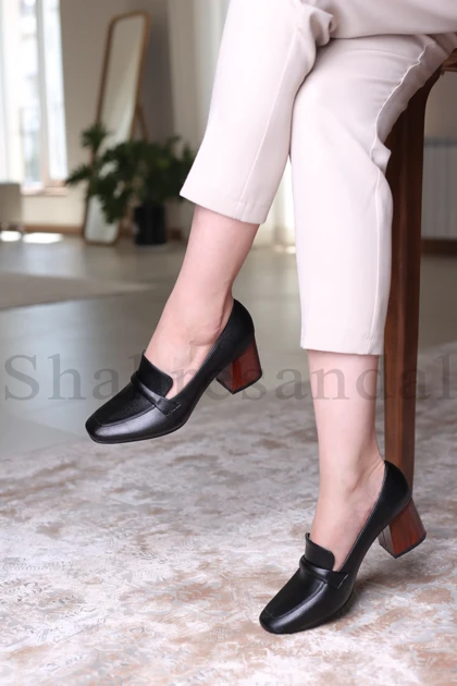 کفش پرسنلی پاشنه‌دار زنانه کد 1382