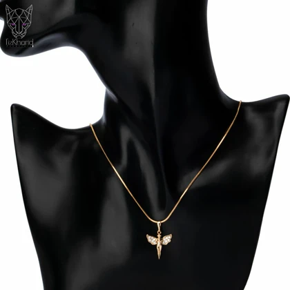 پلاک فرشته دعاگو طلایی ژوپینگ