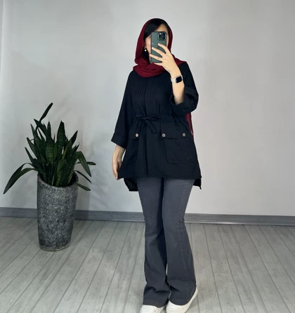 مانتو دکمه دار نیکی 1