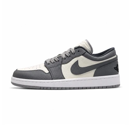 کفش و کتانی مردانه مدل NIKE AIR JORDAN 1 رنگ سفید طوسی کد 2240
