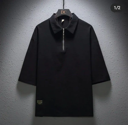 تیشرت لش یقه دار