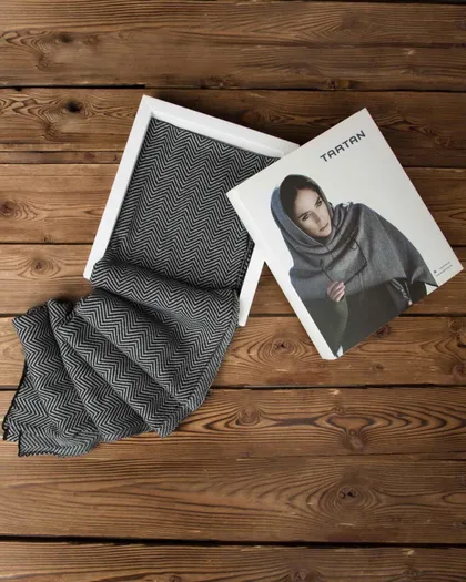 شال بافت طرح دار